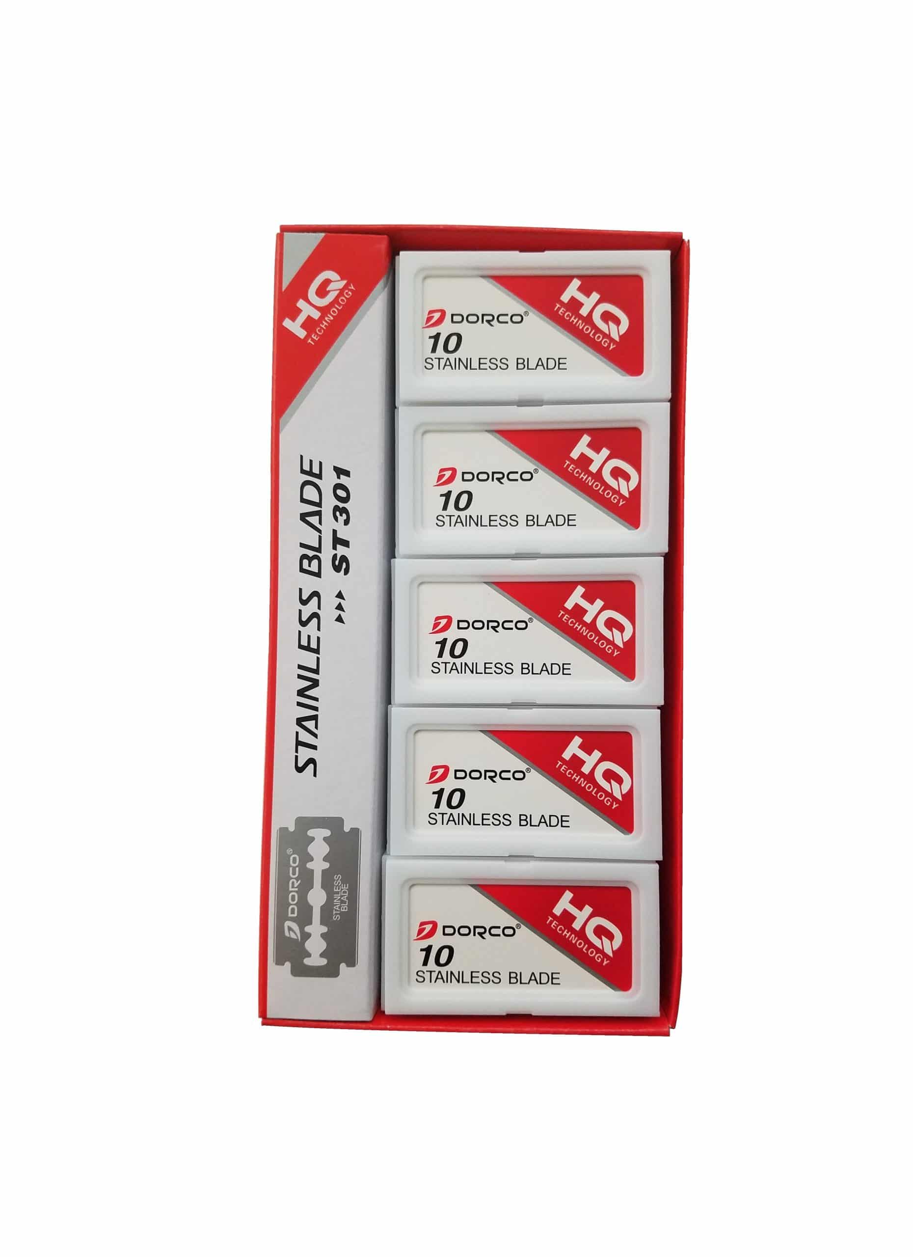 Dorco double edge razor blades red