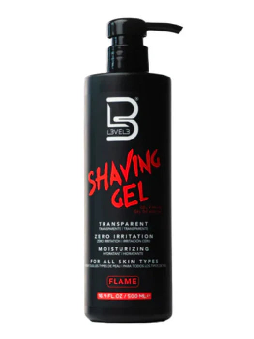 level 3 transparent shaving gel assorted