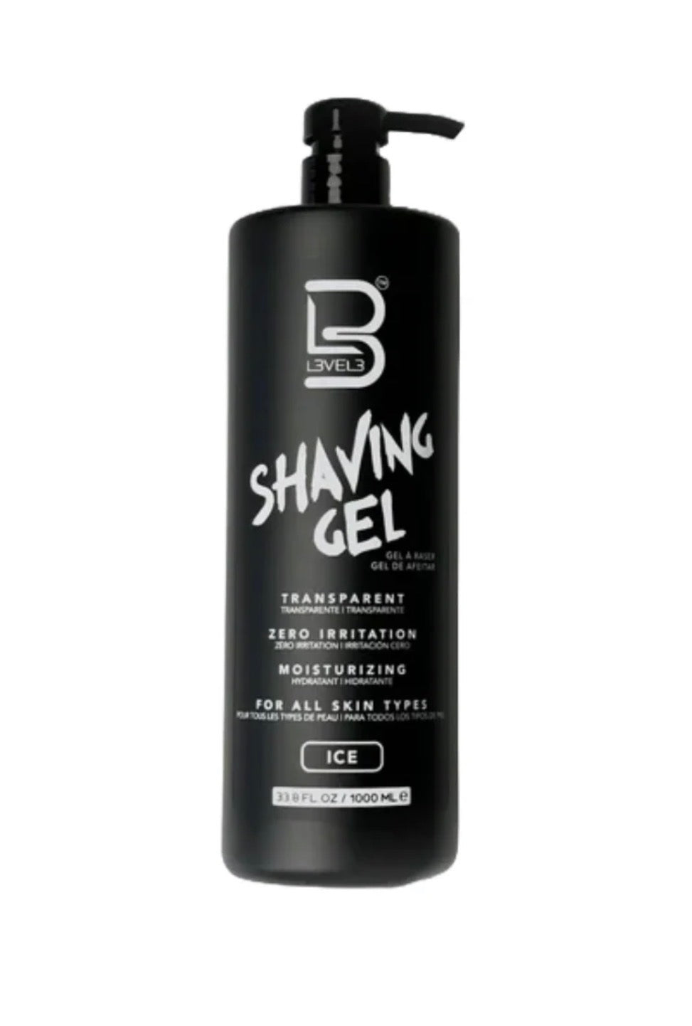 level 3 transparent shaving gel assorted
