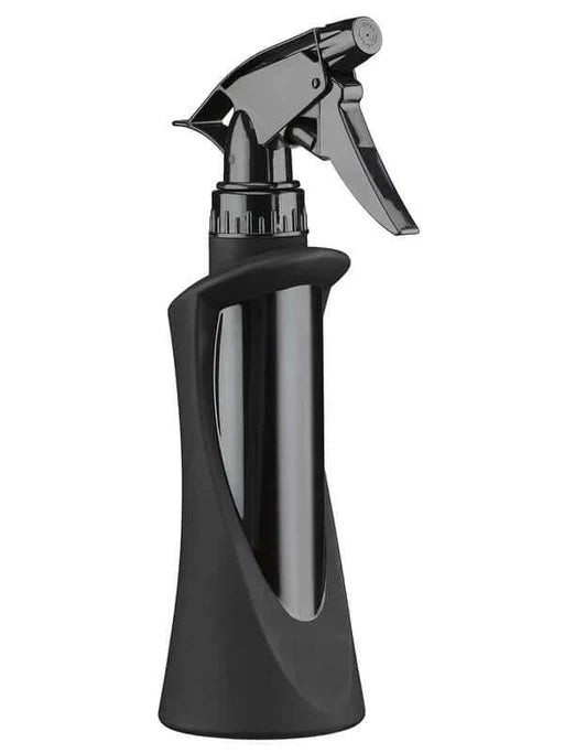 Black spray bottle