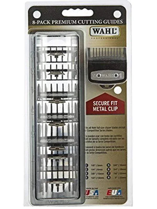 Wahl 8 pack premium black comb guide set
