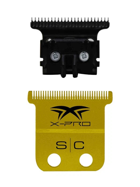 StyleCraft X-Pro Gold Titanium Trimmer Blade with DLC The One Deep Tooth Cutter #SC523GB