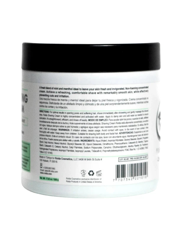 Rolda menthol & mint shaving cream
